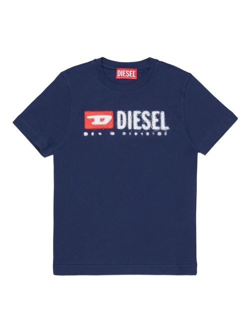 T-shirt bambino Diesel blu a manica corta DIESEL KIDS | J0247500YI9K8AT
